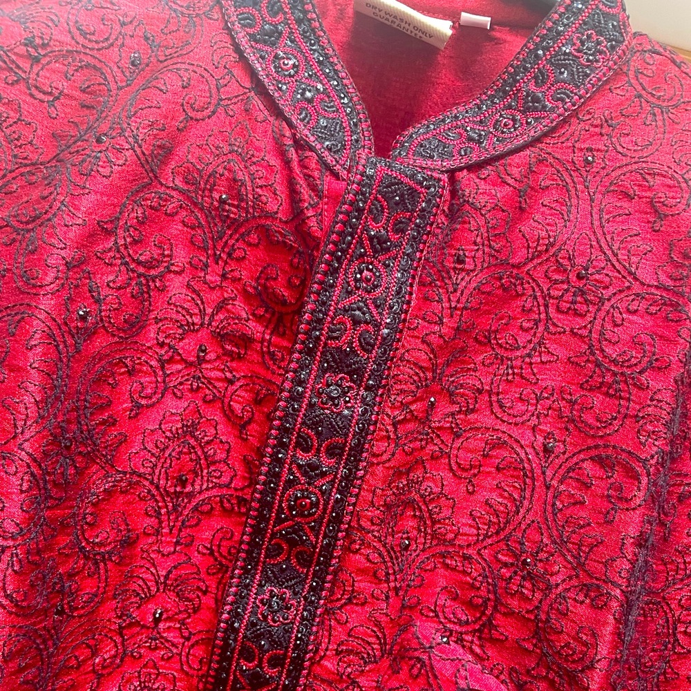 - Men’s Indian embellished long shirt/ kurta/ punjabi